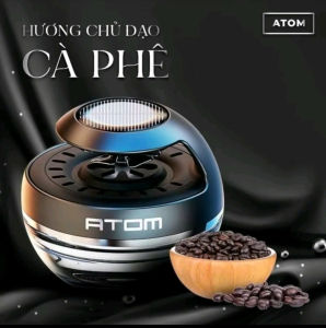 Nước Hoa Ô Tô ATOM Cao Cấp nước hoa ô tô chạy bằng năng lượng mặt trời xoay quạt tỏa hương thơm