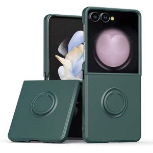 For Samsung Z Flip 7 Ring Holder Case Fashion Men Women Liquid Silicone Soft Shockproof Cover for Galaxy Z Flip 7 FE 6 5 4 3