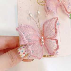 Child Butterfly Hair Clip Princess 🎀 甜美百搭儿童发夹 Klip Rambut Aksesori Rambut Budak Perempuan Bentuk Rama-Rama Comel Kids Hair Accessories