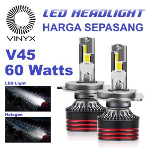 Bohlam Lampu Utama VINYX V45 60 Watt LED Mobil CSP 3570 H11 H4 9005 9006 Canbus Can Bus