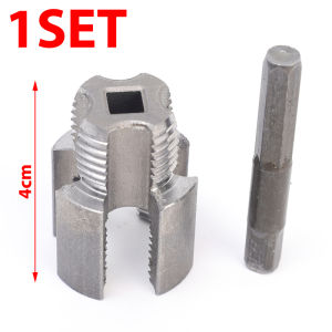 Dizoey Pvc Pipe Threader Maker Kit for Hand Drill 4-point Water Pipe Inner Hole Wire Opener Universal Detachable Pipes Tapping Tools