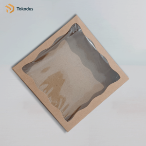 Dus Makanan 20 x 20 x 5 Paperbox kraft laminasi - Tokodus Pagarsih (ISI 10 PCS)