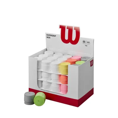 Wilson PRO OVERGRIP 60 Pack ASSORTED 6 COLORS WR8438101001 Official Store