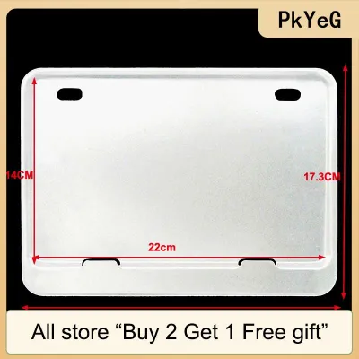[COD] PkYeG Tool Motorcycle License Plate Frames Universal Aluminum License Plate Holder License Plate Holders Frame
