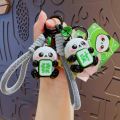 VBNFH Cartoon Panda Keyboard Keychain Good Luck Charm Fingertip Button Key Ring Hanging Accessory Animal Mahjong Panda Pendant Finger Toys. 