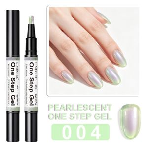 WAPKTY 3 trong 1 Bút sơn móng tay gel mắt mèo Không có lớp sơn phủ. Ngọc trai Sơn móng tay dạng gel chỉ cần một bước. Tự làm Sơn móng tay dạng gel. Phụ kiện làm móng tay.