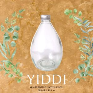 YIDDI Glass Bottle 500 mL | Botol Kopi Kaca | Botol Juice Beling