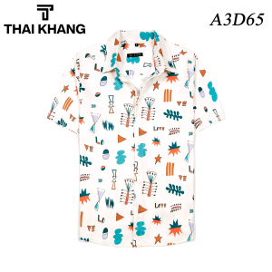 Áo đi biển nhóm gia đình loại áo du lịch cho hội nhóm họa tiết hoa lá A3D65