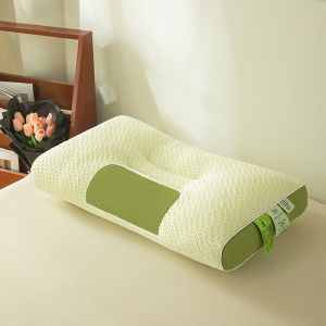 ระบายอากาศได้ เส้นใยถ่านไม้ไผ่ ผ้าฝ้ายถัก ล้างทําความสะอาดได้ ช่วยให้นอนหลับ หมอนรองคอ การแก้ไขกระดูกสันหลังส่วนคอ หมอน