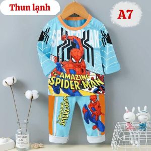 Đồ siêu nhân bé trai tay dài từ 10-40kg- Chất thun lạnh - Kiến Lửa