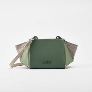 [Pretty] HuluBulu Geometric Boxy Crossbody Bag Korean Style Minimalist Shoulder Bag Water Resistant PU Leather Casual Work Daily Sling Bag for Women