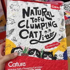 Cát vệ sinh cho Mèo Cát đậu nành Tofu Cature 7L khử mùi và vón cục hiệu quả