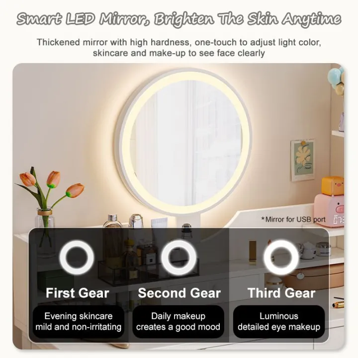 SKPLUS%2060cm%20Bedroom%20Dressing%20Table%20Aesthetic%20Vanity%20Makeup%20Desk%20With%20Round%20Mirror%20LED%20Light%20Drawer%20-%20Fulfilled%20by%20SKPLUS%20-%20Image%204
