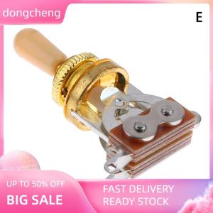 dongcheng 1Pc 3 Way Short Straight Guitar Toggle Switch Pickup Selector With Brass Hat For Electric Guitars Pickups Switch Control Parts
