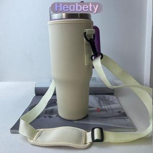 Heabety 40oz chai nước tàu sân bay túi có thể điều chỉnh dây đeo vai cốc cốc tay áo màu rắn giữ chai cho Đi Bộ Đường Dài Ngoài Trời