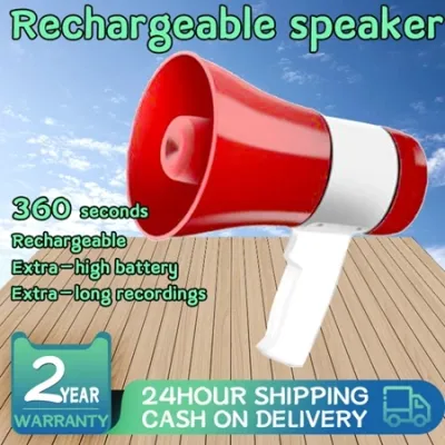 Portable Megaphone Rechargeable With Voice Recorder Support USB Handheld megaphone Play/Bluetooth