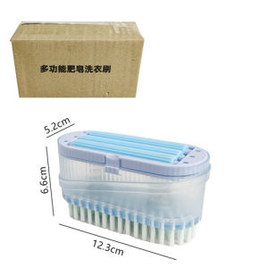 Household Soft Rubber foaming Roller Laundry Detergent Close Fitting Clothing Underwear Cleaning Brush Press and add Liquid Multifunctional Laundry Brush