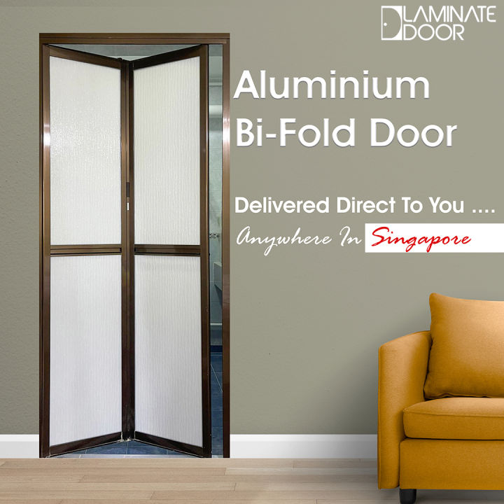Aluminum Bifold Toilet Door (with top & bottom track) | Lazada Singapore