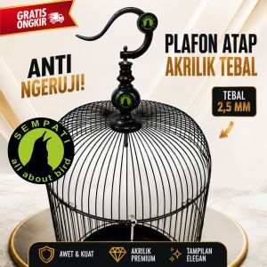 SEMPATI Plafon Lovebird Mika Bening Plapon Jebakan Atap Sangkar Kandang Burung Lovebird Love Bird LB Kapsul Bulat Premium Mika Anti Naik Ngeruji Buat Burung Betah Nagen Anteng