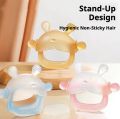 【WITH BOX】 Rabbit Sleeve Hand Teether PP Silica Fruit Can Be Sterilized at High Temperature. 