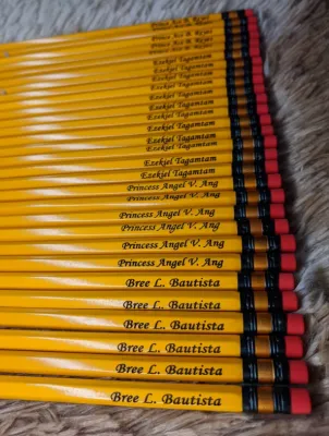 12 Pcs. PERSONALIZED PENCIL MONGOL 2