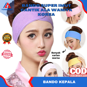 Handuk Kepala Keramas Microfiber Lap Mandi Pengering Rambut Bando Ikat KepaIa Import Murah Headband Bandana Bando Mandi Gaya Korea Lucu Motif Gratis Ongkir Bisa COD