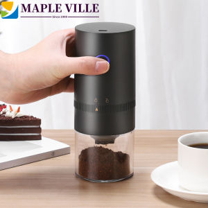 Electric Coffee Grinder Portable USB Rechargeable Automatic Coffee Beans Mill Conical Burr Grinder Machine for Home Travel Cafe