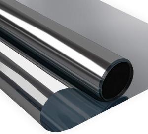 WEPHOTO Phim Tráng Gương Tấm Dán Cửa Sổ Màu Xám Đậm Một Mặt Trong Suốt Chống Tia UV GiấY Dán Kính Chống Nắng Tĩnh Tự Dính Riêng Tư Dùng Cho Văn Phòng Phòng Khách Hoặc Phòng Ngủ