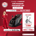 [Miễn phí lắp đặt] Ghế massage KINGSPORT G80 cao cấp con lăn 3D với 12 bài tập, công nghệ lọc khí Ion âm, túi khí massage chân cao. 