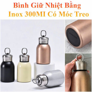 Cốc Giữ Nhiệt Inox 300Ml Có Móc Treo Tiện Dụng