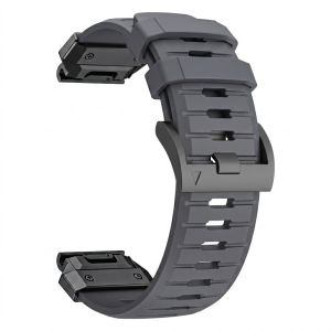 Zenia 22mm 26mm Premium FKM Silicone Quick Fit Watch Strap for Garmin Fenix 8 E 7X 7 6X 6 Pro Sapphire Solar 5 5X Plus 3 Instinct MARQ Forerunner 970 965 955 Approach S70 S60 S62 Epix Gen 2 Quatix Descent G1 G2 Mk1 Mk2 Mk2i Mk3i Enduro D2 Mach 1 Tactix