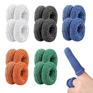 20Pcs Stretchy Finger Bandage Cotton Finger Bandage Finger Sleeves Double Support Breathable for Gardening Sport Fitness