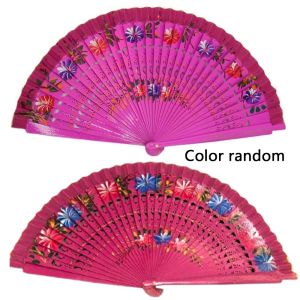 REGISTR Wooden Hollow Out Classical Home Decoration Dance Party Supplies Folding Fan Dance Fan Decoration Crafts