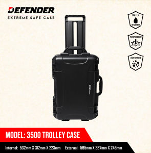 Defendere 3500 Trolley Case Black