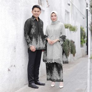 TERBARU - COD - Batik Couple New Danila / Baju Couple Terbaru 2020 / Batik Couple / Baju Batik Couple Pasangan / Baju Couple Pasangan / Baju kondanan couple 2020 / Baju couple 2021 / Baju kebaya couple pasangan / Brokat couple pasangan