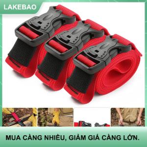 【LAKEBAO】 2pcs nylon dây đeo hàng hóa có thể tái chế gắn hành lý Fastener dây với khóa xuống Lash vành đai gắn ngoài trời du lịch cắm trại công cụ