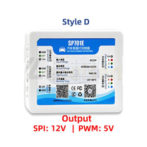 Ứng Dụng Thông Minh Sp701E Ô Tô ánh sáng môi trường Bộ điều khiển LED Bluetooth Dimmer Cho 12V 5V Ma Thuật Màu Sắc Spi/Đầy Màu Sắc Pwm Đèn dây