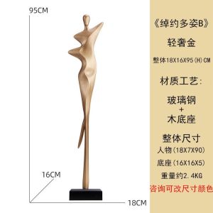 Ornaments Decor Show Piece For Home Decoration Living Room Decoration Items Home Decor Modern Minimalistic Abstraction Characters Slender High-End Entry Lux Living Room Art Floor Home Decoration Items Living Room Floor-standing decoration 27