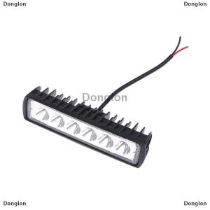 [COD] Donglon ไฟ LED ติดรถ12V 18W 6000K ไฟส่องสว่างสำหรับรถยนต์รถจักรยานยนต์รถบรรทุกไฟหน้ารถออฟโร้ด