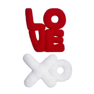 LOVE XO Cushions Colorful Pillows LOVE XO Shape Decorative Throw Pillows PP Cotton Soft Creative Lover Gift