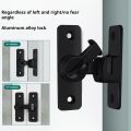 Barn Door Lock Simple Installation Anti-Theft Heavy Duty Bar Gate Latches Safety Slide Door Lock for Bathroom Garden. 