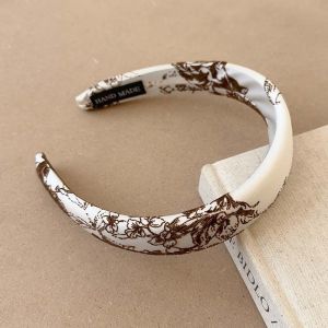 Bando Busa Tebal Korea Motif Bunga Bandana Import Korea Headband Premium