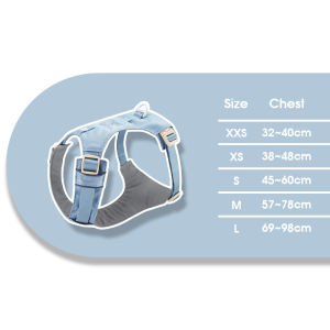 ZOOLAND Dog Cooling Harness H Design Reflective Lightweight Alloy D Ring For 35kg Dogs