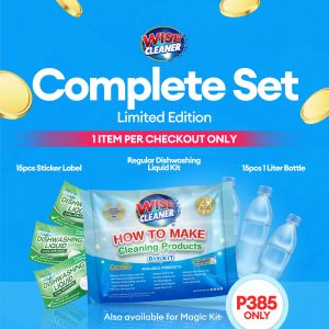 DISHWASHING LIQUID KIT  COMPLETE PACKAGE WISE CLEANER