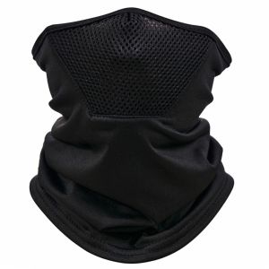 BELLEMODE กันลม ปรับได้ปรับได้ ขับรถหน้า ขอบเสื้อผู้หญิงตอนหน้าอก มีฝาปิดคอ ตาข่ายแบบตาข่าย ผ้าพันคอป้องกันใบหน้า UV สีทึบทึบ กันแดดฤดูร้อน ผ้าคลุมกันแดดผู้หญิง ตกปลาชาย ผ้าไหมน้ำแข็งน้ำแข็ง