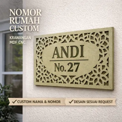 Krawangan MDF Custom CNC | Partisi Ruangan Minimalis | Bisa Request Desain & Ukuran