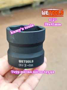 Đầu tuýp khẩu 2 đầu 39mm 41mm và 34mm 46mm lỗ vuông 1/2 inch thép đen cao cấp