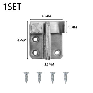 Flipped Stainless Steel Hook Latch Sliding Bolt Door Lock Buckle Left Right Flip Gate Latch Window Drawer Cabinet Lock Hardware