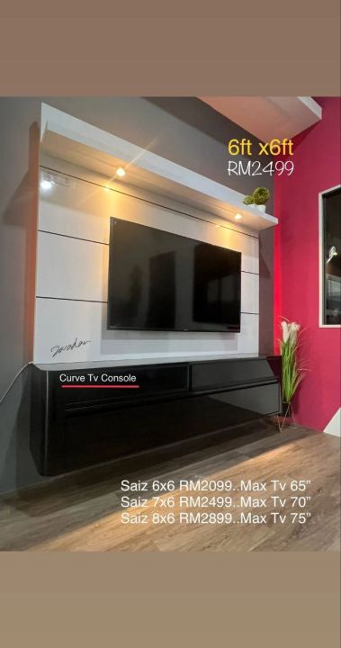 FREE INSTALL & BRACKET TV NEW DESIGN ZARADAA TV Cabinet Modern ...