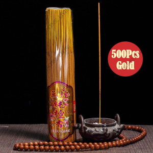 500Pcs Chinese Incense Stick Wishing Inscents Stick Insenso For Bad Spirit Pangsabit/Business Sticks For Banishing Negative Energy And Boosting Business Wealth